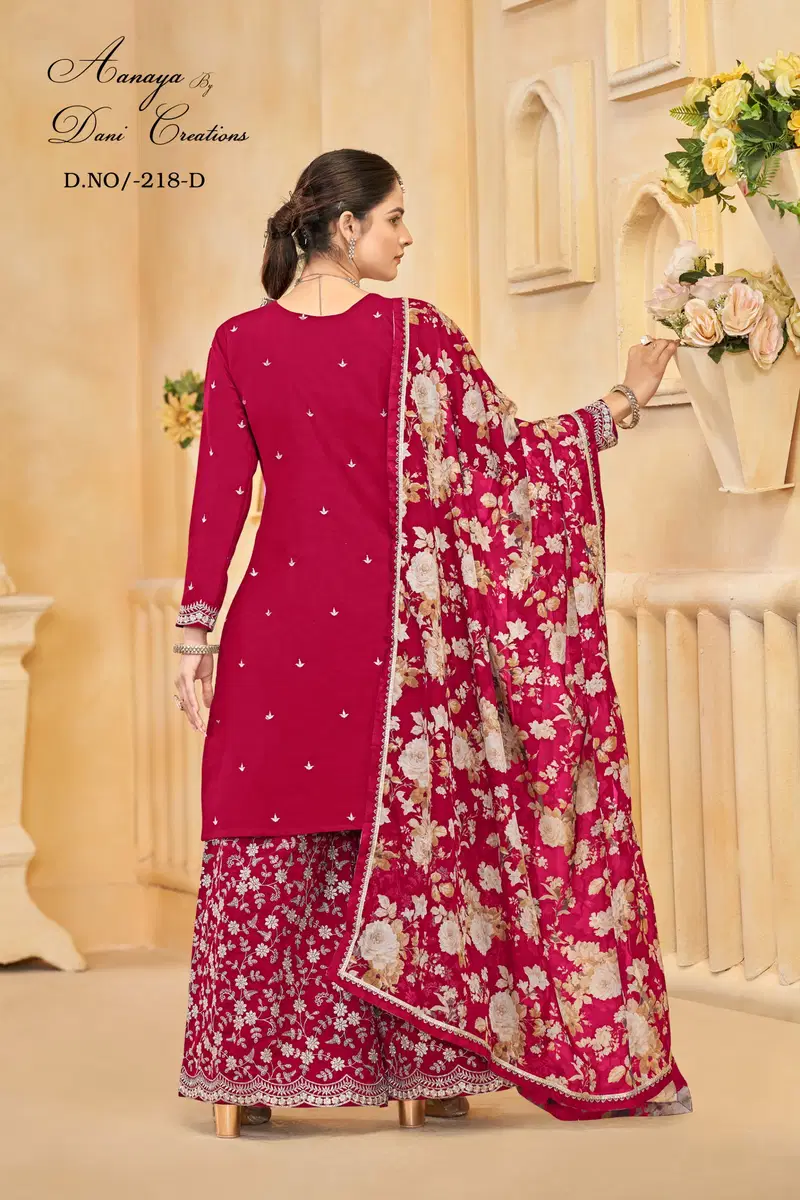 Aanaya Vol 218 Roman Silk Designer Salwar Kameez Collection